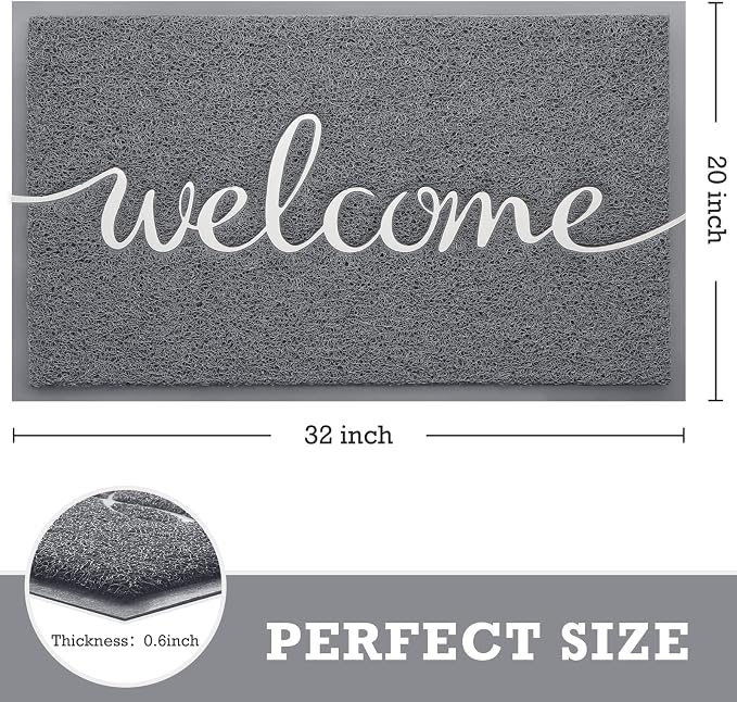 CozyBounty Door Mat Welcome Mats Outdoor Indoor Non-Slip Doormat