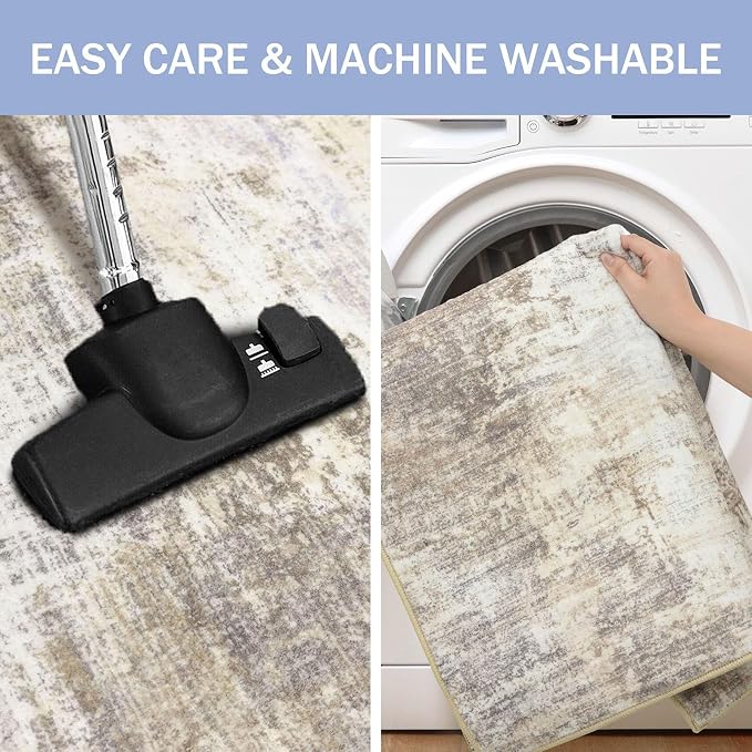 IOHOUZE Abstract Runner Rug 3x6 Ft Washable Runners