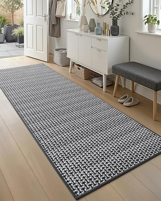 DEXI Hallway Runner Rug 2'x6', Non Slip Rubber Backed Runners Carpet, Ultra