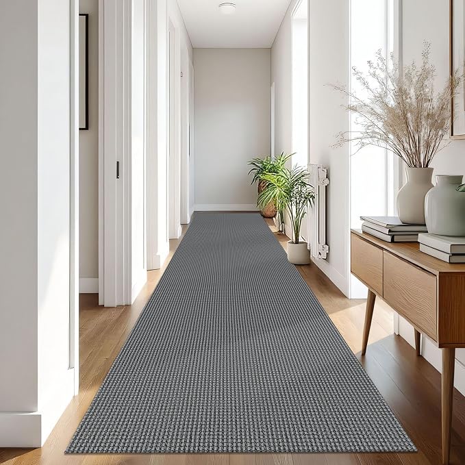 IOHOUZE Washable Exrea Long Hallway Runner Rug 3x16 Non Slip Rubber Backed
