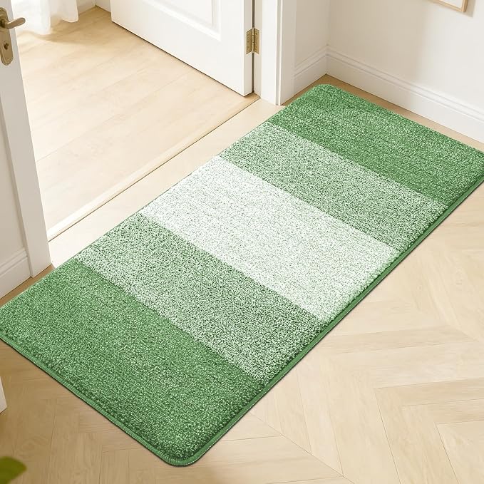 Kitinjoy Indoor Outdoor Door Mat, 50x30 Non-Slip Absorbent Dirt Trapper
