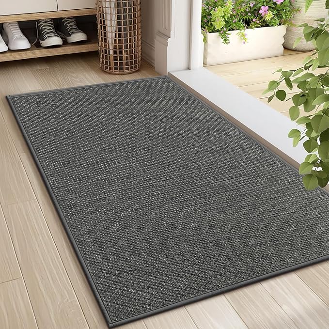 LEKEEPGO Door Mat 24"x36", Non Slip Door Mat Indoor Entrance, Rubber Backing