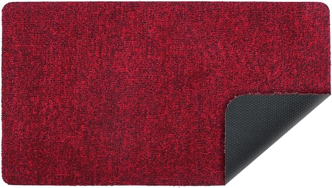 Indoor Ultra Thin Doormat, Low Profile Inside Doormats, Non Slip Rubber Backing
