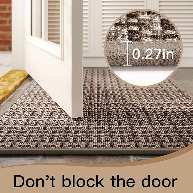 YDKGL Door Mat 17x30, Door Mat Indoor Entrance Dirt Resistant and Absorbent