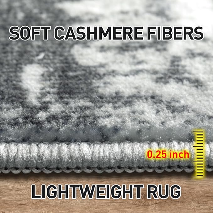 8x10 Area Rugs Washable Rug: Large Modern Abstract Living Room Rug Soft