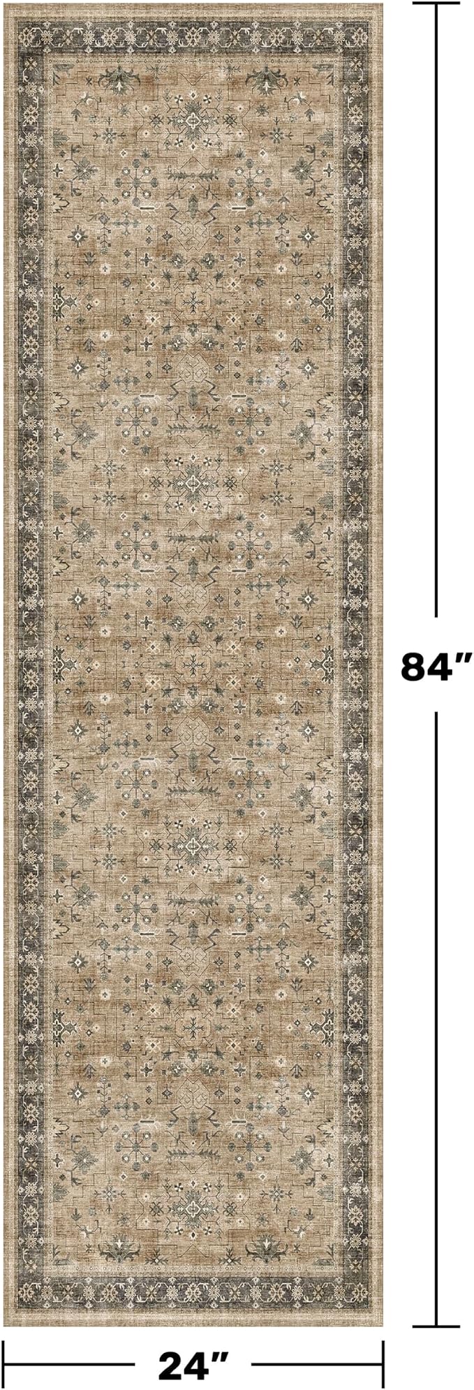 Hazo Haus Soft Taupe 2x7 Runner Rug