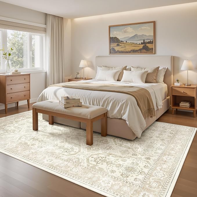 Soalmost Area Rugs 5x7, Washable Rug, Stain Resistant 5x7 Area Rugs