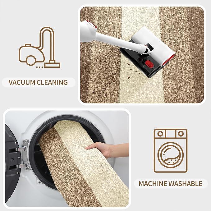 Kitinjoy Indoor Outdoor Door Mat, 70x35 Non-Slip Absorbent Dirt Trapper