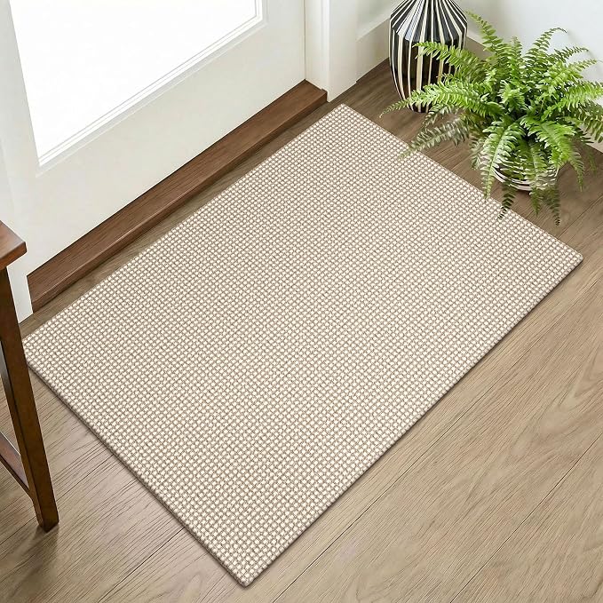 KOZYFLY Indoor Door Mat 2x3 ft Small Area Rugs Washable Front Door Mat Non Slip