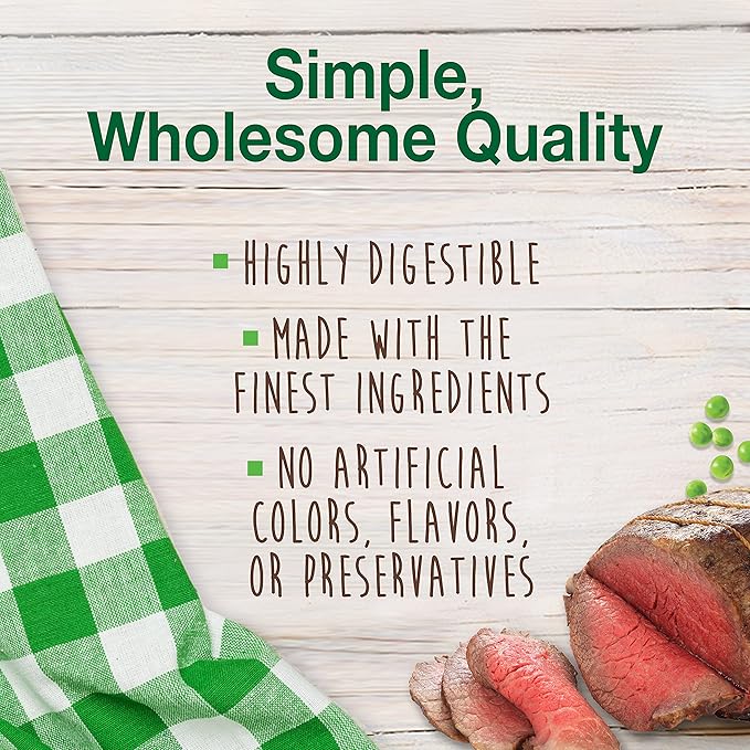 Nylabone Healthy Edibles Natural Dog Chews Long Lasting Roast Beef Flavor Treats for Dogs, Small/Regular (2 Count) (Pack of 2)