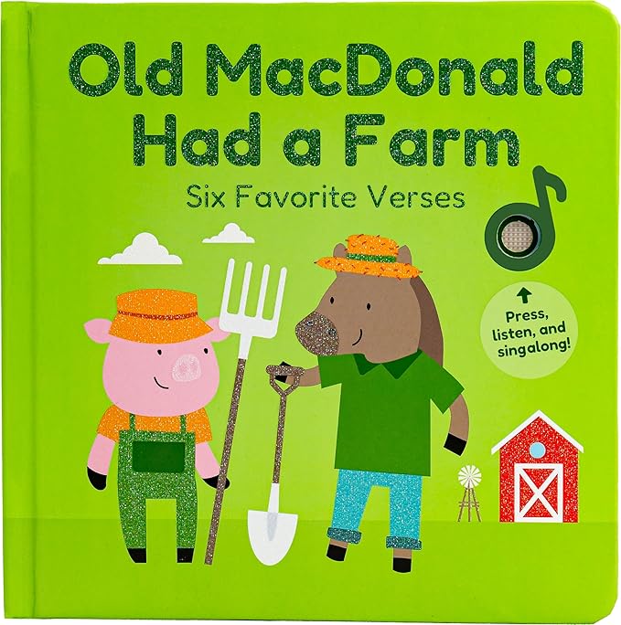 Cali's Books Old Macdonald Had a Farm | Interactive Books for 1 Year Old, Books for 2 Year Olds with Buttons on Every Page | Fun Farm Toy Book for Baby and Toddlers | Great Gift for Kids