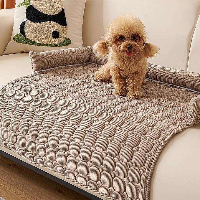 Dog Couch Bed Non Slip Dog Couch Cover Washable Non-Slip Pet Protector for Dogs & Cats, Soft Washable Dog Sofa Bed for Couch Sofa Chair & Bed