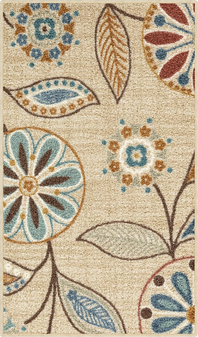 Maples Rugs Reggie Floral Kitchen Rug