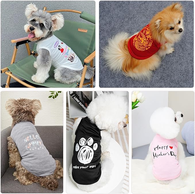 Customized Dog Jersey Shirt, Breathable Doggy Football Tee, Lightweight Sleeveless Vest Pet Clothes Personalized Pet Shirt Custom with Name/Text/Photo/Logo（Custom Dog Jersey）