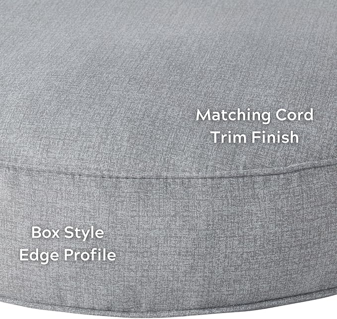 Gordie Round Indoor/Outdoor Pillow Style Dog Bed, Cement, Medium