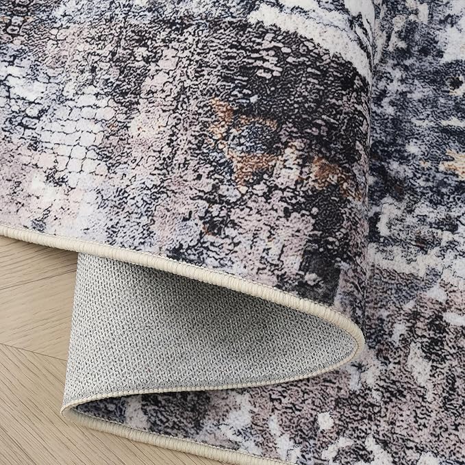 Rugcomf Modern Abstract Washable Rugs 8'x10'