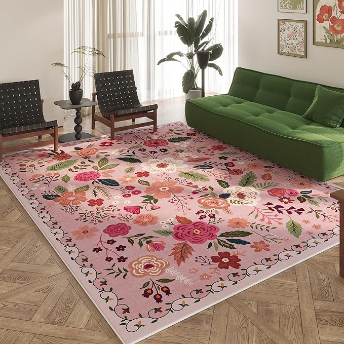 Rugcomf Area Rugs 8x10 Rug for Living Room Clearance Washable Boho Area Rug Non