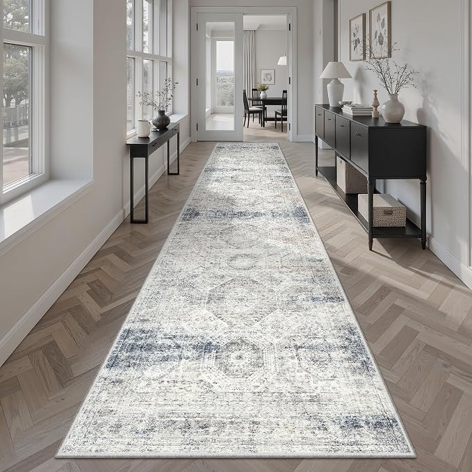 Soalmost Runner Rug 2x10 Washable Non-Slip Hallway Runner Rugs