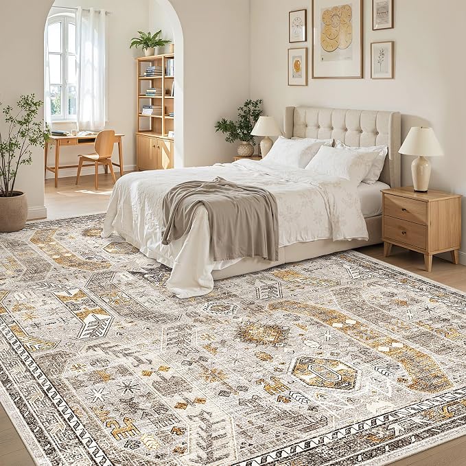 Madane Washable Rug 8x10 Area Rugs