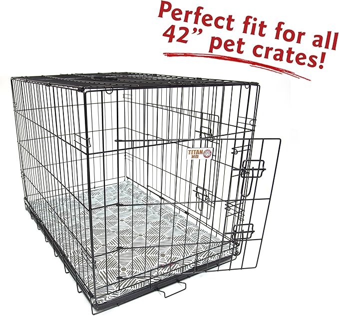 42" Charlie Metallic Crate Dog Bed Mat By Majestic Pet Products