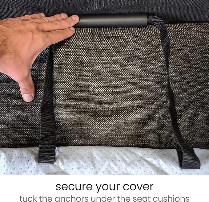 Molly Mutt 3-Seater Non-Slip Furniture Protector and Couch Cover for Dogs & Pets – Durable 100% Cotton Canvas and Non-Toxic Materials - 70” Wide x 78” Long