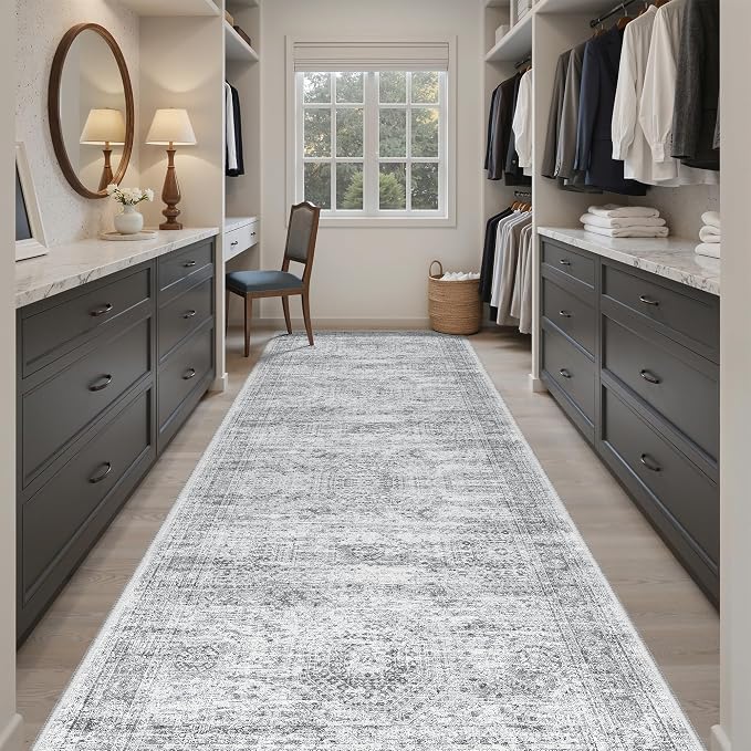 Soalmost 4x12 Wide Hallway Runners: Washable 12ft Runner Rug