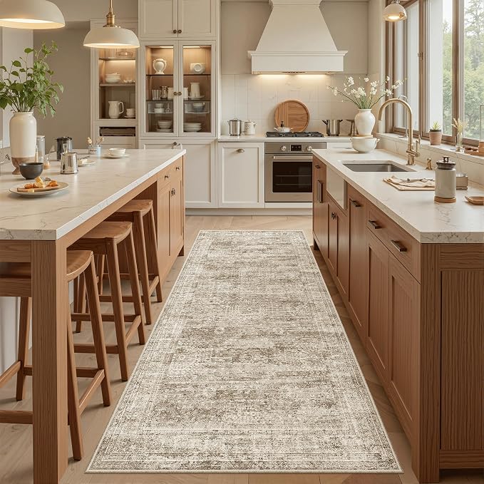 Soalmost Runner Rug 3x6 Washable Non-Slip Kitchen Runner Rugs