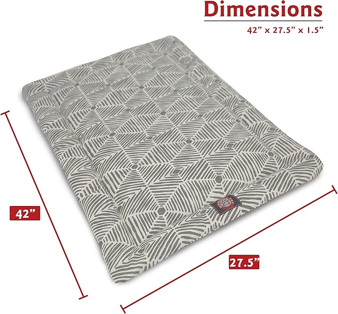 42" Charlie Metallic Crate Dog Bed Mat By Majestic Pet Products