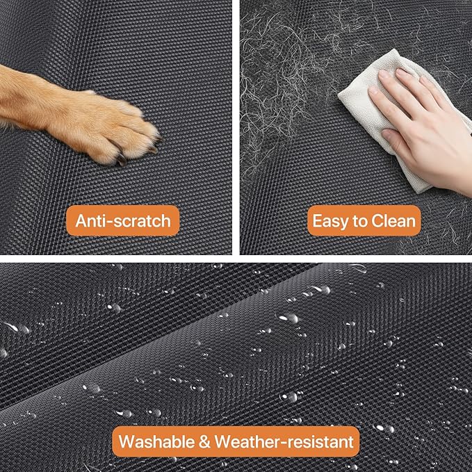 Elevated Dog Bed, Raised Outdoor Dog Cots Beds for Medium Dogs, Waterproof for Indoor & Outdoor, Cooling Hammock Cot with Breathable Mesh, Black, 37 Inches