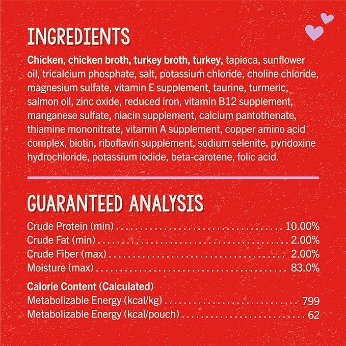 Stella & Chewy's Lil Bites Savory Stews for Small Breeds Chicken & Turkey Dinner in Broth, 2.7 oz Cups (Pack of 12)
