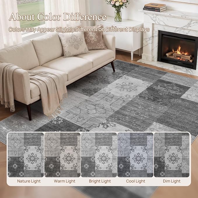 UERMEI 9x12 Area Rug for Living Room
