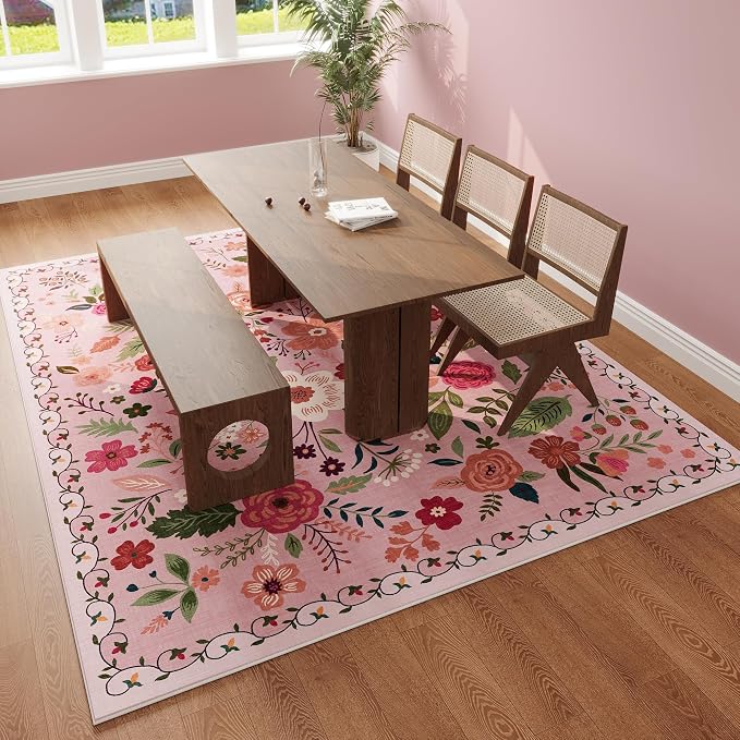 Rugcomf Area Rugs 8x10 Rug for Living Room Clearance Washable Boho Area Rug Non