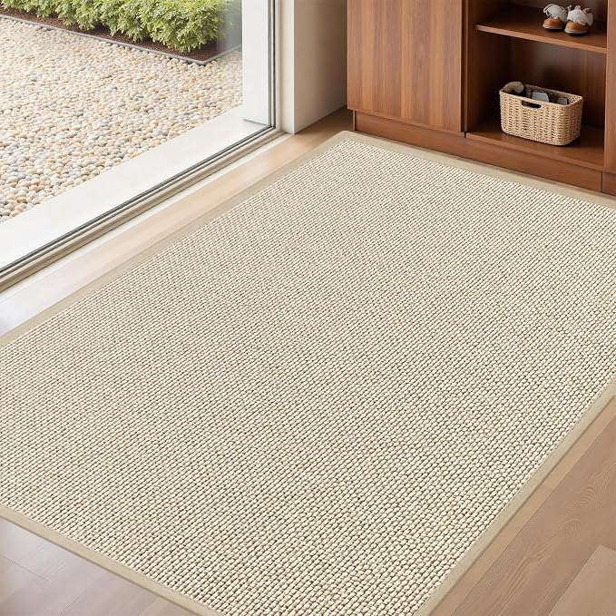 LEKEEPGO Door Mat 32"x47", Non Slip Door Mat Indoor Entrance, Rubber Backing