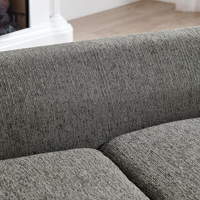 Pet Sofa with Backrest and Armrests,Modern Rectangular Pet Sofa Suitable for Small and Medium Dogs,Soft Cushion Comfortable Dog Sofa for Living Room,Dark Grey