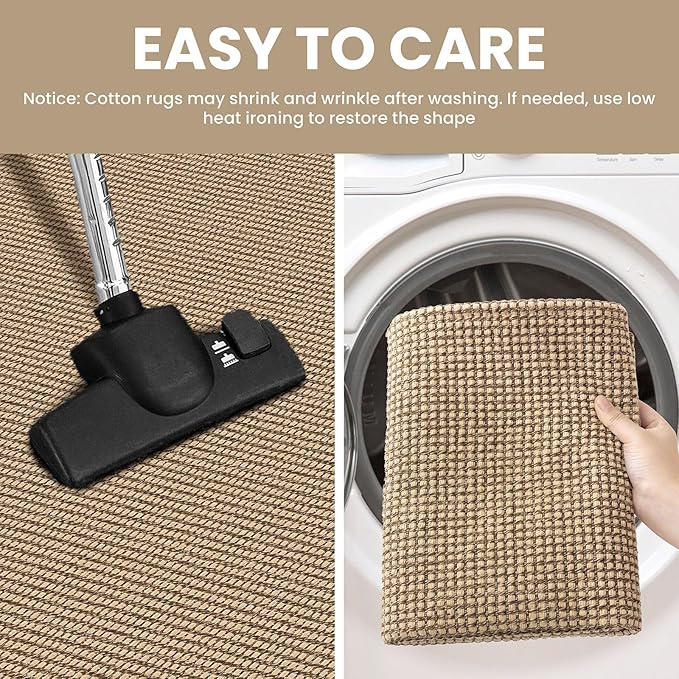 IOHOUZE Washable Runner Rug 2x7 Non Slip Rubber Backed Runners
