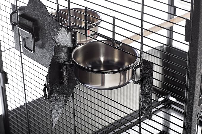 Prevue Pet Products 3352BLK Park Plaza Bird Cage, Black Hammertone, Large