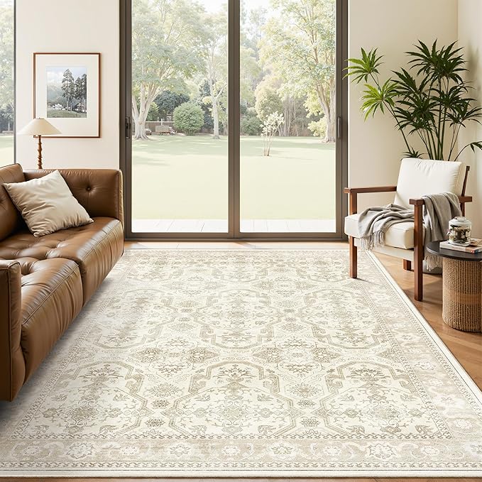 Soalmost Area Rugs 5x7, Washable Rug, Stain Resistant 5x7 Area Rugs