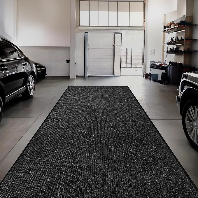 Commercial Door Mat 4'x6' Black, Heavy Duty Industrial Floor Mat