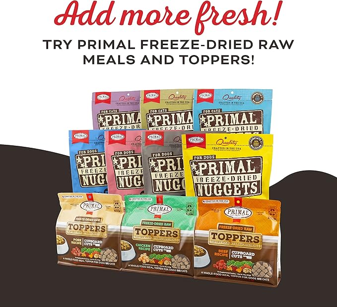Primal Freeze Dried Dog Treats, Peelin' Fantastic; Chicken & Banana with Goat Milk, Grain Free Training Treats for Dogs, 2 oz (Pack of 2)