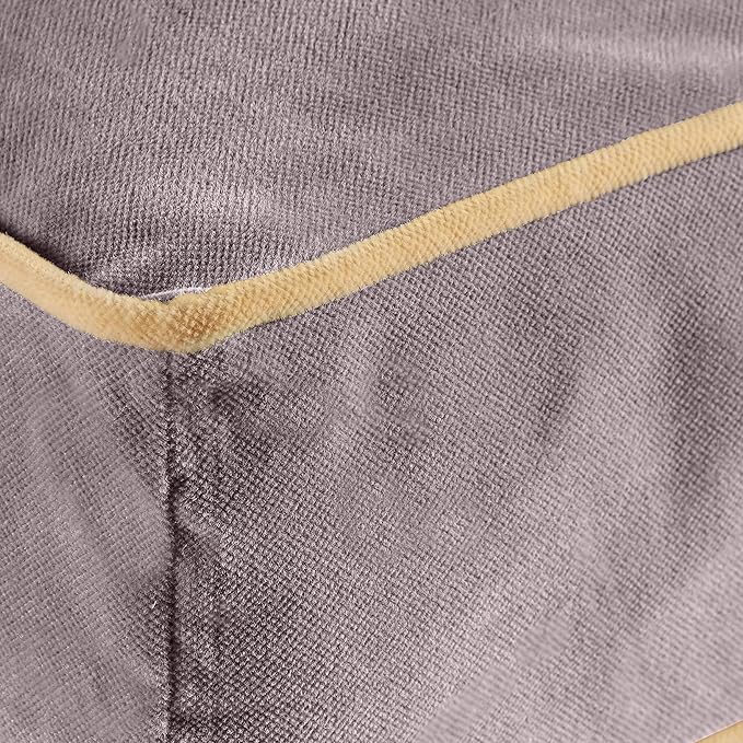 South Pine Porch Buddy Reversible Rectangle Pillow Style Microfiber Dog Bed with Removable, Machine-Washable Cover, Smoke, Medium (42 in. x 30 in.)
