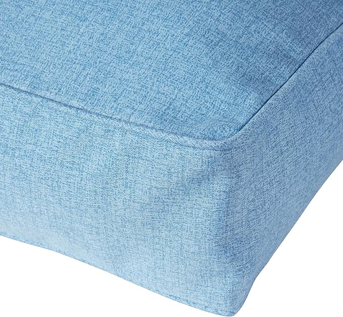 Casey Small (36 x 24 in.) Denim Rectangle Indoor/Outdoor Pillow Style Dog Bed