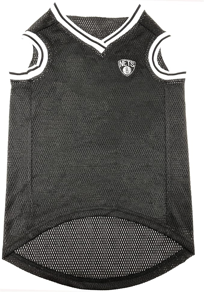 NBA PET Jersey Brooklyn NETS Basketball Dog Jersey, X-Large. Best Licensed Basketball Jersey for The Real Four-Legged Fan!