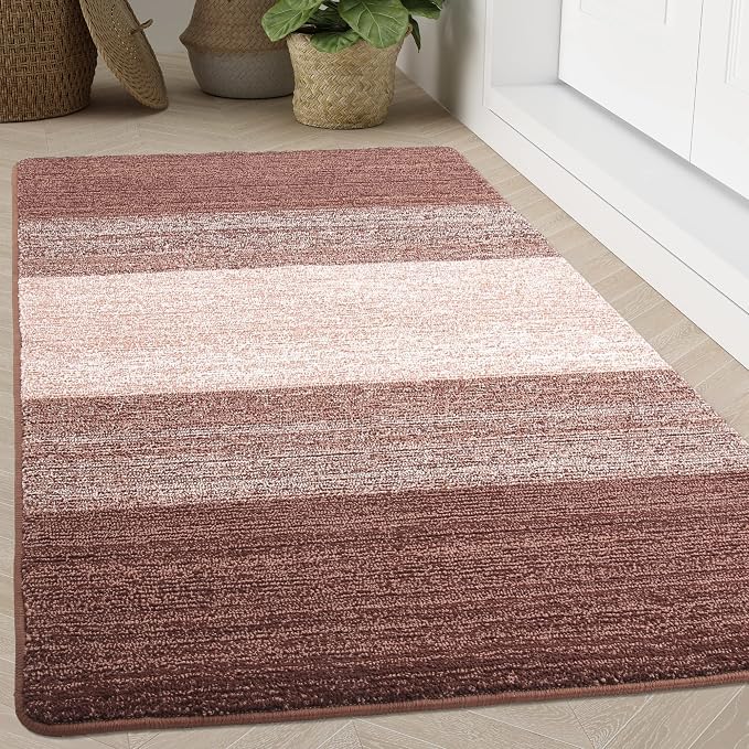 Kitinjoy Indoor Outdoor Door Mat, 71x47 Non-Slip Absorbent Dirt Trapper