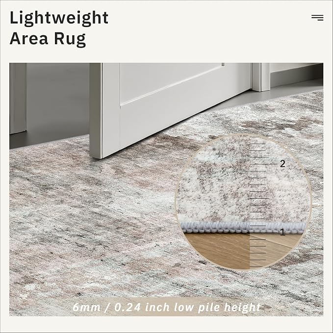 Soalmost Runner Rug 2x5 Washable Non-Slip Kitchen Runner Rugs