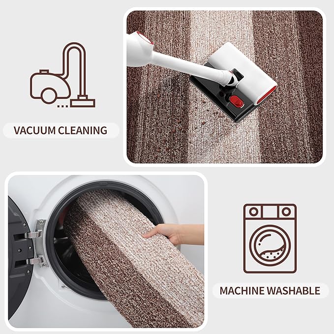Kitinjoy Indoor Outdoor Door Mat, 48x32 Non-Slip Absorbent Dirt Trapper