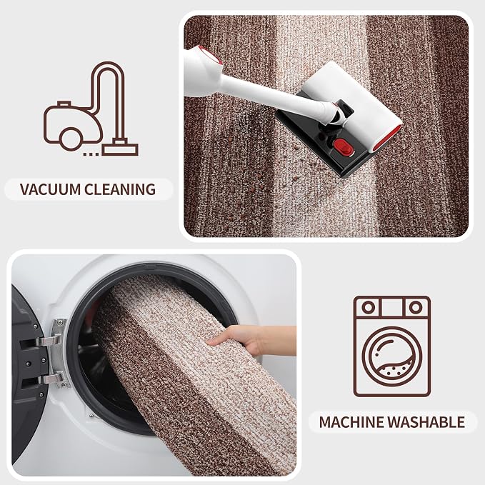 Kitinjoy Indoor Outdoor Door Mat, 70x35 Non-Slip Absorbent Dirt Trapper