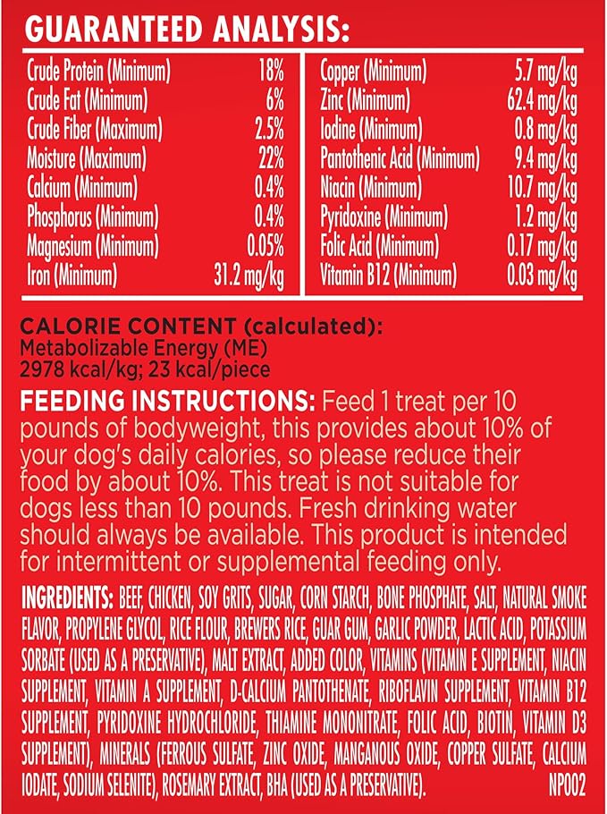 Milk-Bone Soft & Chewy Dog Treats, Beef & Filet Mignon Recipe, 25 Ounce (Pack of 2)