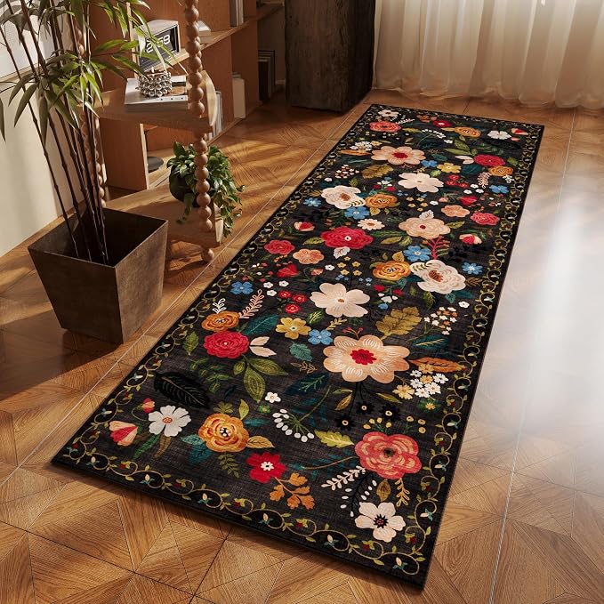 Rugcomf Runner Rug for Hallways Kitchen Rug Non Slip 2'x 6' Washable Runner Rugs