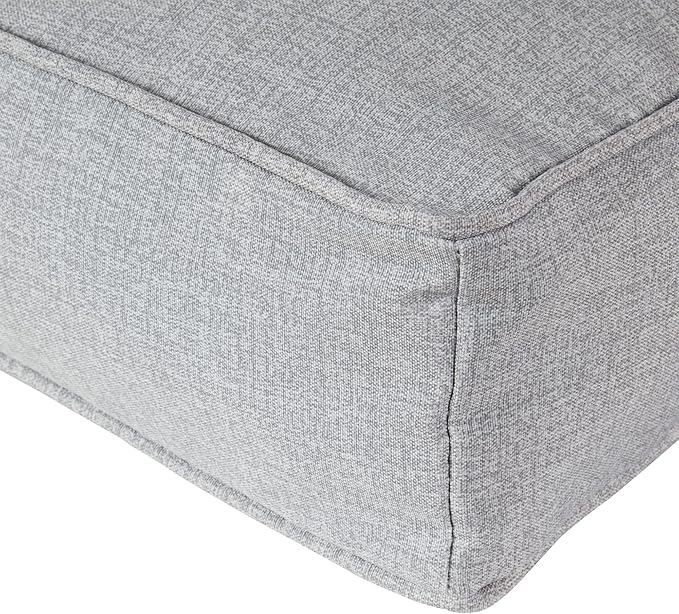 Charlie Rectangle Indoor/Outdoor Pillow Style Dog Bed, Heather, Large (36" x 48")