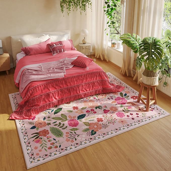 Rugcomf Area Rugs 8x10 Rug for Living Room Clearance Washable Boho Area Rug Non